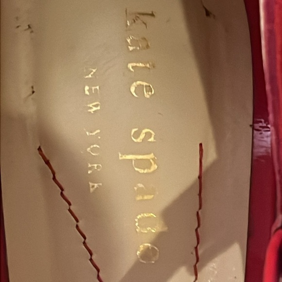 Kate Spade ♠️ Darla dress heels size 7 M red suede new in box made in Italy - Picture 7 of 14